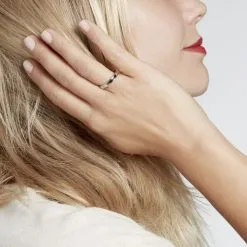 Histoire D'Or Alliance Beatrice Ruban Plat Or Bicolore -Promos Anneau Magasin B3AM2W0672 model1