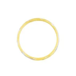 Histoire D'Or Alliance Strie Fantaisie Demi Jonc Classique Or Bicolore -Promos Anneau Magasin B3AM2W0744 view2