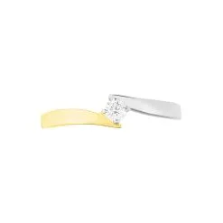 Histoire D'Or Bague Solitaire Francienne Or Bicolore Diamant 7 Histoire D'Or Bague Solitaire Francienne Or Bicolore Diamant -Promos Anneau Magasin B3DF2DW18B view1
