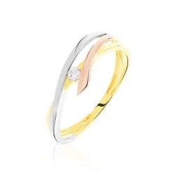 Histoire D'Or Bague Giusta Or Tricolore Diamant