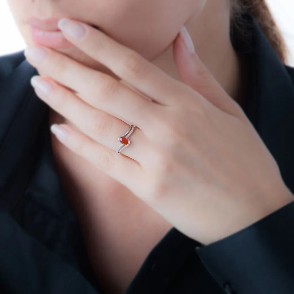 Histoire D'Or Bague Anja Or Blanc Citrine Et Diamant 3 Histoire D'Or Bague Anja Or Blanc Citrine Et Diamant – Image 3