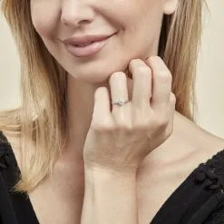 Histoire D'Or Bague Magnolia Or Blanc Diamant -Promos Anneau Magasin B3DFBDW056 model0