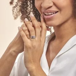 Histoire D'Or Bague Eleonore Or Blanc Diamant -Promos Anneau Magasin B3DFBDW254 model0