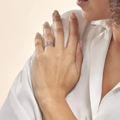 Histoire D'Or Bague Eleonore Or Blanc Diamant -Promos Anneau Magasin B3DFBDW254 model1