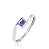 Histoire D'Or Bague Camilia Or Blanc Amethyste