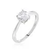 Histoire D'Or Solitaire Abriel Or Blanc Oxyde De Zirconium