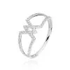 Histoire D'Or Bague Kristal Or Blanc Oxyde De Zirconium