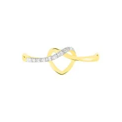 Histoire D'Or Bague Mona-lisa Or Jaune Diamant -Promos Anneau Magasin B3DFJDW233 view1