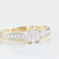 Histoire D'Or Bague Or Jaune Multi Pierres Diamants 9 Histoire D'Or Bague Or Jaune Multi Pierres Diamants -Promos Anneau Magasin B3DFJDW32L view3