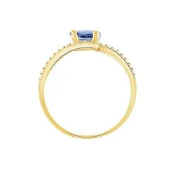 Histoire D'Or Bague Loriane Or Jaune Iolite Et Oxyde De Zirconium -Promos Anneau Magasin B3DFJXB108 view2