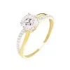 Histoire D'Or Bague Solitaire Ofelie Or Jaune Oxyde De Zirconium