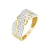 Histoire D'Or Bague Bandeau Or Jaune Oxyde De Zirconium
