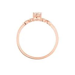 Histoire D'Or Bague Antonia Or Rose Morganite Et Oxyde De Zirconium -Promos Anneau Magasin B3DFRAS057 view2