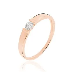Histoire D'Or Bague Daliane Or Rose Diamant