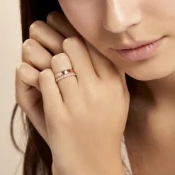 Histoire D'Or Bague Katiana Or Rose Oxyde De Zirconium -Promos Anneau Magasin B3DFRZW07H model1