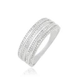 Histoire D'Or Bague Ines Or Blanc Diamant