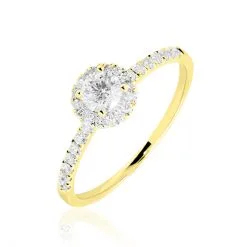 Histoire D'Or Bague Solitaire Lena Or Jaune Diamant