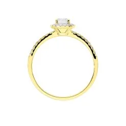 Histoire D'Or Bague Solitaire Lena Or Jaune Diamant -Promos Anneau Magasin B7DFJDW1BQ view2