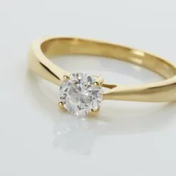 Histoire D'Or Bague Solitaire Fiona Or Jaune Diamant Synthetique 9 Histoire D'Or Bague Solitaire Fiona Or Jaune Diamant Synthetique -Promos Anneau Magasin B7DFJJW056 view3