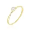 Histoire D'Or Bague Solitaire Or Jaune Fiona Diamant Synthetique