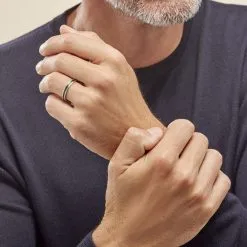 Histoire D'Or Alliance Navido Ruban Plat Palladium Bicolore -Promos Anneau Magasin BEAH2W00BP model1