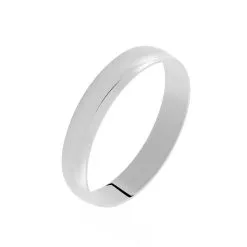 Histoire D'Or Alliance Celestyn Demi Jonc Classique Palladium Blanc