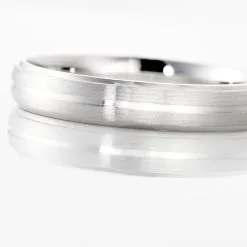 Histoire D'Or Alliance Damiana Ruban Plat Argent Blanc -Promos Anneau Magasin FAAMBW0132 view3