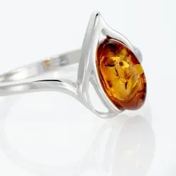 Histoire D'Or Bague Argent Blanc Nailla Ambre -Promos Anneau Magasin FADFBIX002 view3