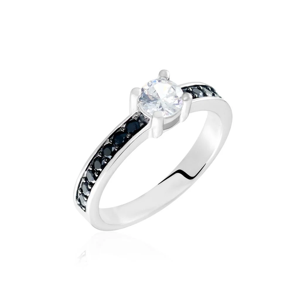 Histoire D'Or Bague Solitaire Regilla Argent Blanc Oxyde De Zirconium 1 Histoire D'Or Bague Solitaire Regilla Argent Blanc Oxyde De Zirconium