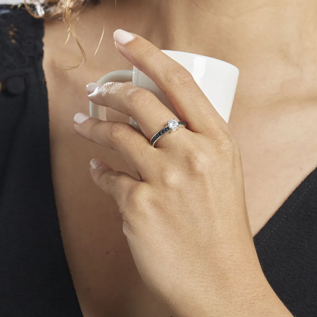 Histoire D'Or Bague Solitaire Regilla Argent Blanc Oxyde De Zirconium 6 Histoire D'Or Bague Solitaire Regilla Argent Blanc Oxyde De Zirconium – Image 6