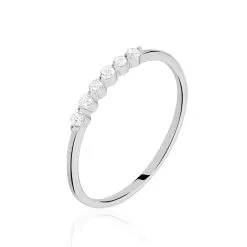 Histoire D'Or Bague Jaquelyn Argent Blanc Oxyde De Zirconium