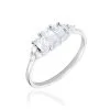 Histoire D'Or Bague Aranka Argent Blanc Oxyde De Zirconium