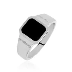 Histoire D'Or Chevalière Argent Blanc Djulian Email