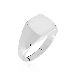 Histoire D'Or Chevalière Gringoire Argent Blanc