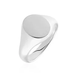 Histoire D'Or Chevalière Karl Argent Blanc