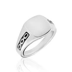 Histoire D'Or Chevaliere Argent Blanc Tarek