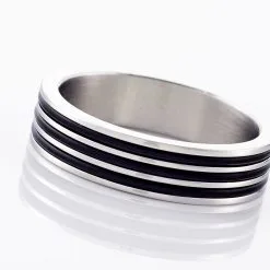 Histoire D'Or Bague Wallace Acier Blanc -Promos Anneau Magasin FIDHBW0009 view3