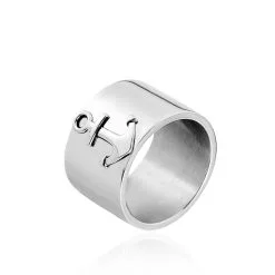 Histoire D'Or Bague Cedric Acier Blanc