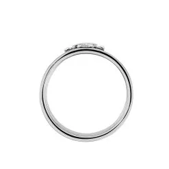 Histoire D'Or Bague Cedric Acier Blanc -Promos Anneau Magasin FIDHBW0194 view2