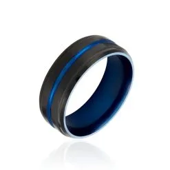 Histoire D'Or Bague Acier Noir Rick
