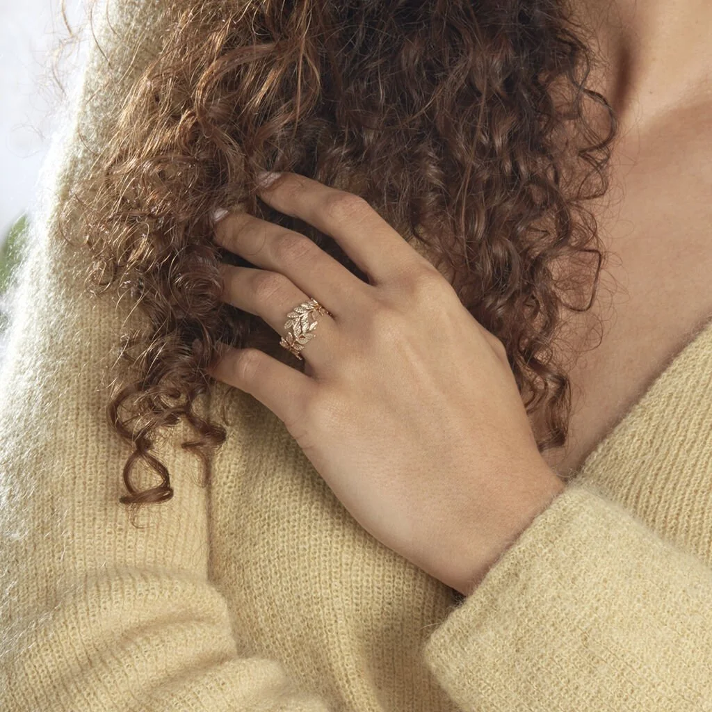 Histoire D'Or Bague Folia Plaqué Or Jaune 6 Histoire D'Or Bague Folia Plaqué Or Jaune – Image 6