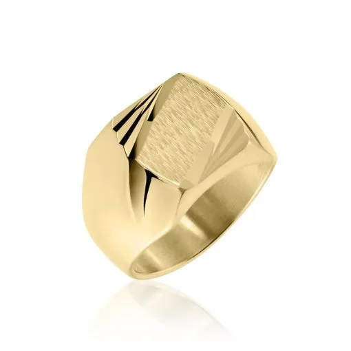 Histoire D'Or Chevalière Zoey Plaqué Or Jaune -Promos Anneau Magasin FQHHJW0119 master