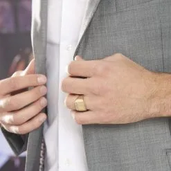 Histoire D'Or Chevalière Cillian Plaqué Or Jaune -Promos Anneau Magasin FQHHJW0132 model0