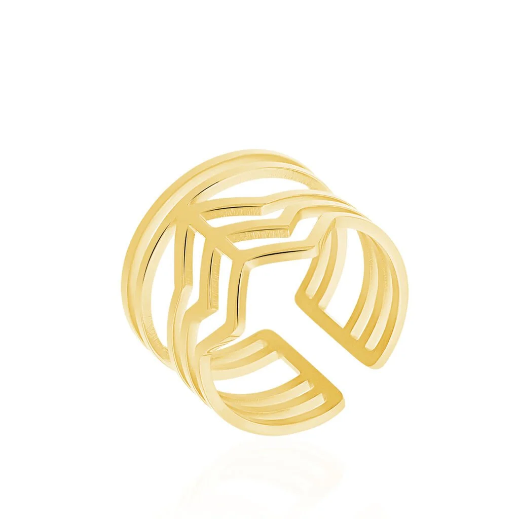 Histoire D'Or Bague Ajustable Adel Acier Doré 1 Histoire D'Or Bague Ajustable Adel Acier Doré
