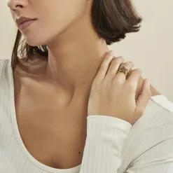 Histoire D'Or Bague Ajustable Adel Acier Doré 10 Histoire D'Or Bague Ajustable Adel Acier Doré -Promos Anneau Magasin MIDFJW0247 model0