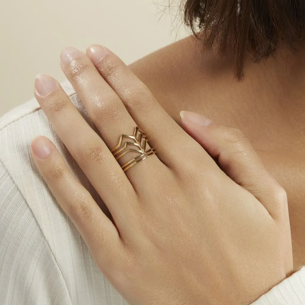 Histoire D'Or Bague Ajustable Adel Acier Doré 6 Histoire D'Or Bague Ajustable Adel Acier Doré – Image 6