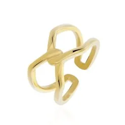 Histoire D'Or Bague Adelind Acier Jaune