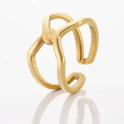 Histoire D'Or Bague Adelind Acier Jaune -Promos Anneau Magasin MIDFJW0260 view3