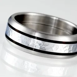 Jourdan Bague Mollie Acier Blanc -Promos Anneau Magasin MIDHBW0071 view3