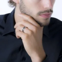 Jourdan Bague Karly Acier Blanc -Promos Anneau Magasin MIDHBWN013 model0